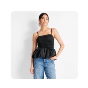 Target Future Collective Collab Black Bubble Tank Top